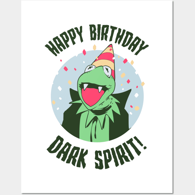 Happy Birthday Dark Spirit Wall Art by MeFO